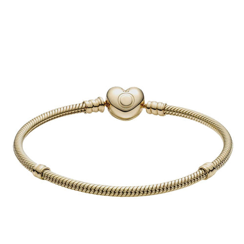Moments Heart Clasp Snake Chain Bracelet